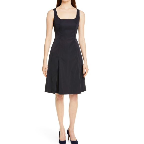 Boss Hugo Boss Dafa Pleated Front Sheath Dress BLK - Picture 1 of 8